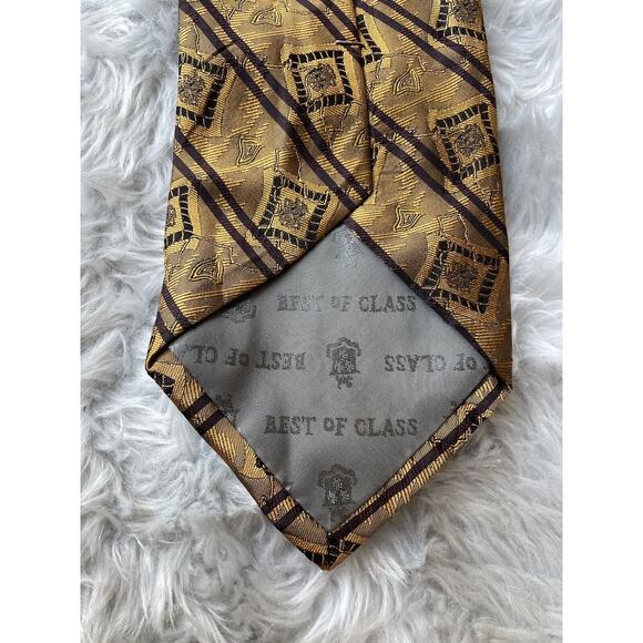 Robert Talbott Best Of Class Tie Nordstorm Black And Gold - Picture 4 of 6